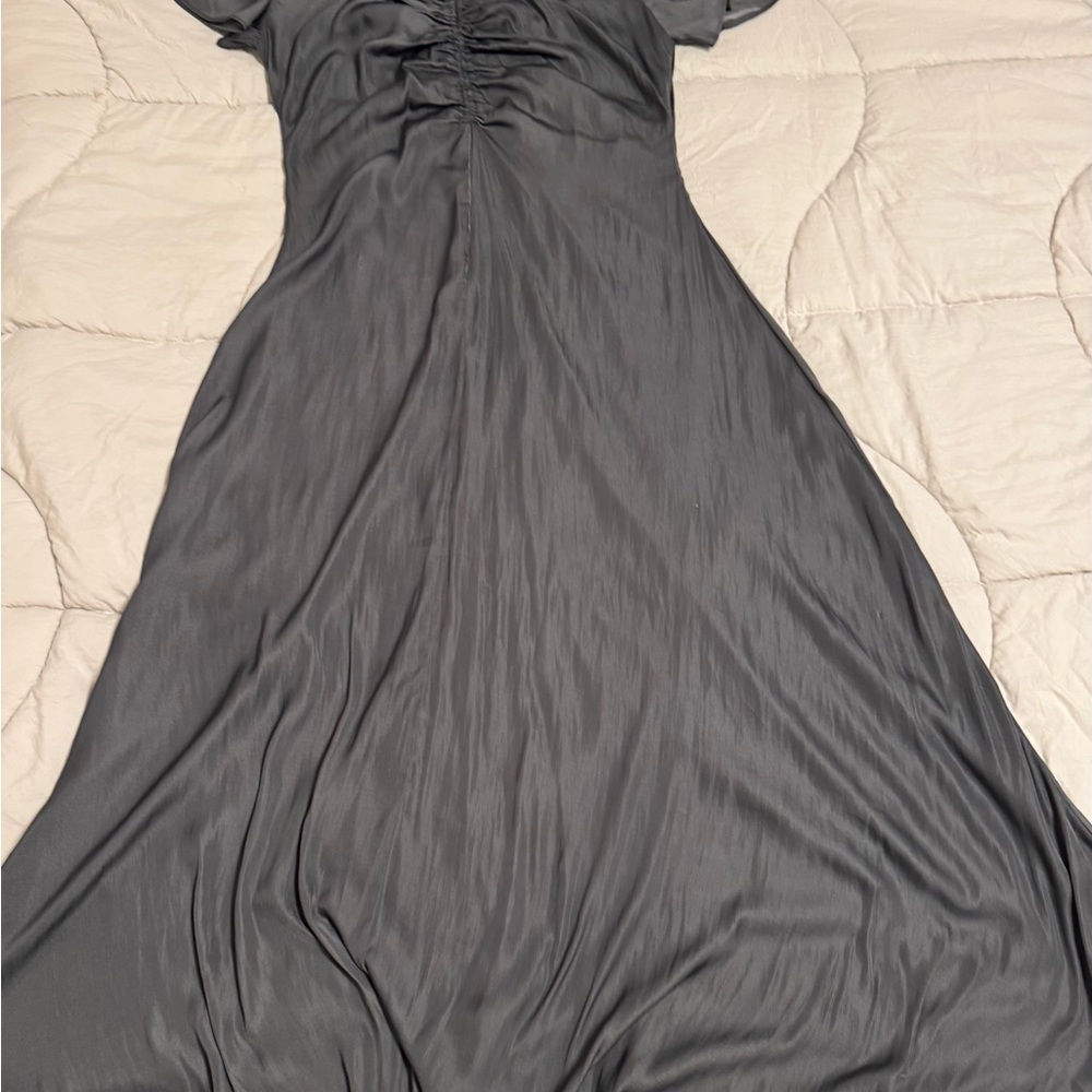 Grade and Gather Elegant Gray Women's Dress Size Large